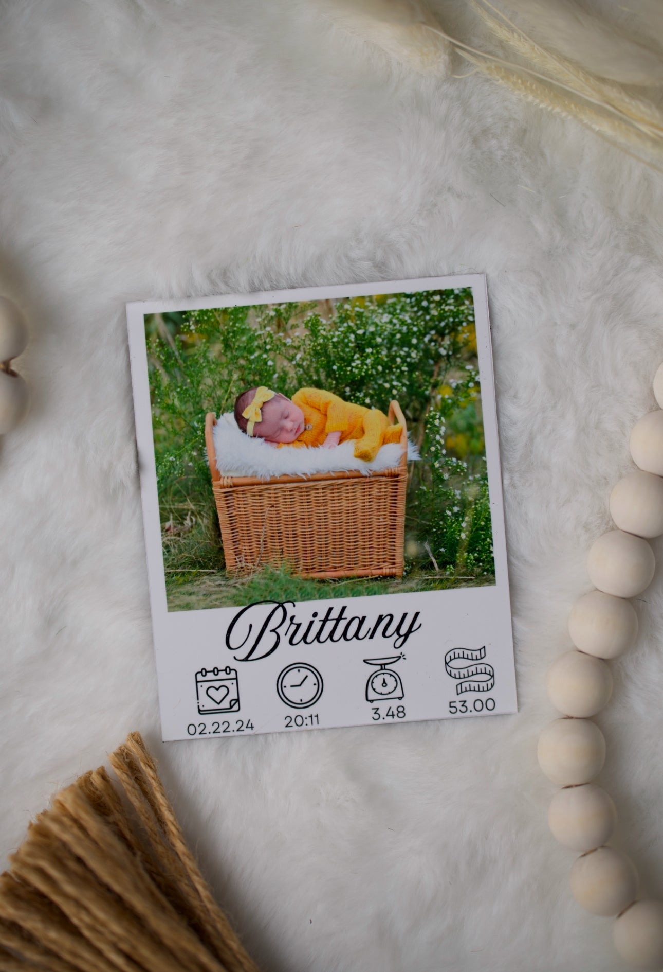 First Milestones 3.25 x 4 Inch - Customizable Magnet Card