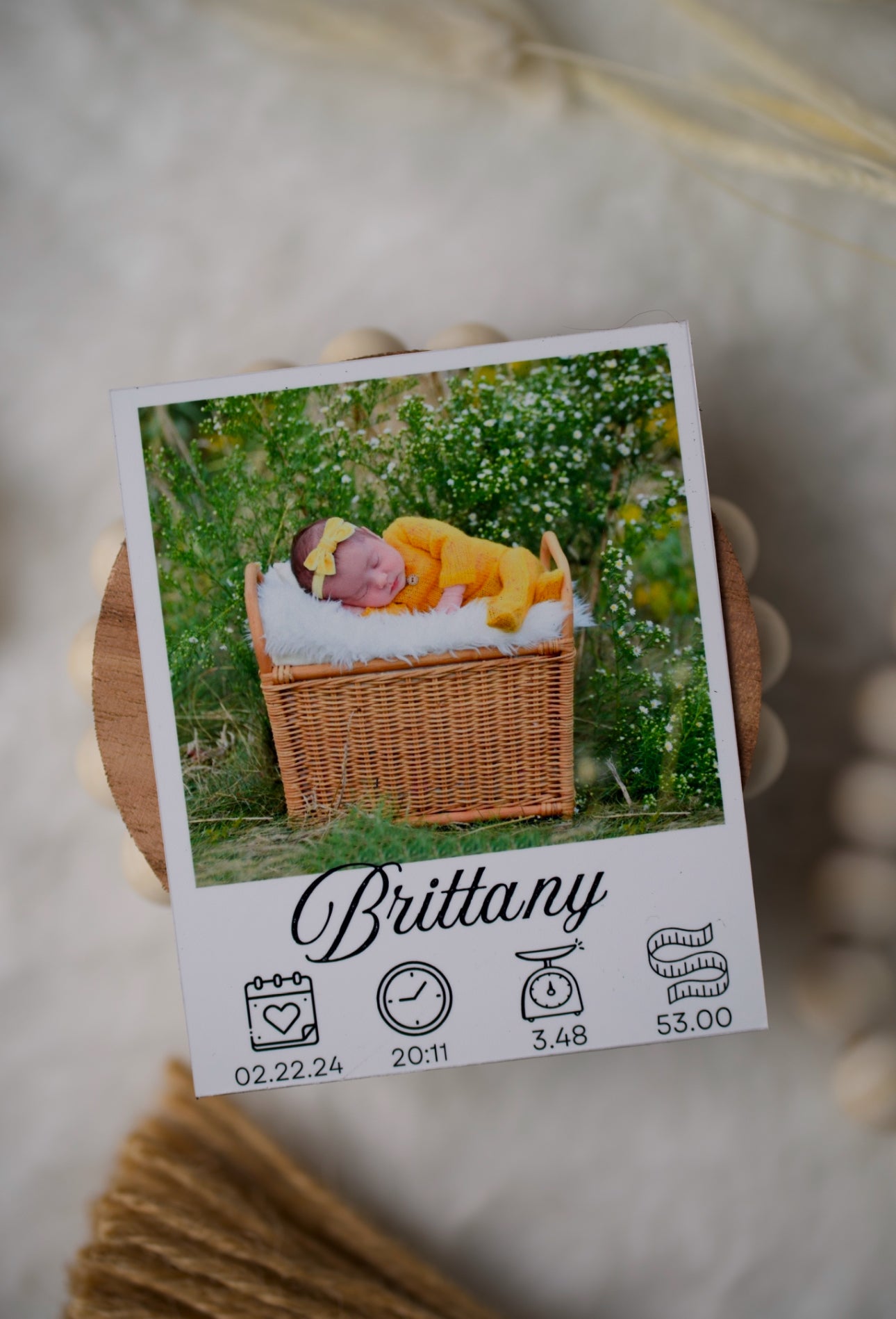 First Milestones 3.25 x 4 Inch - Customizable Magnet Card